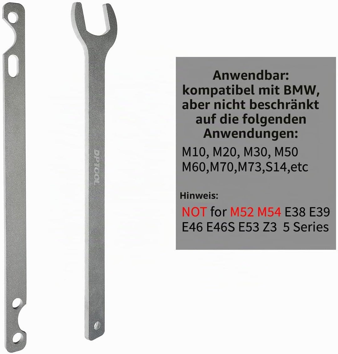 DPTOOL 32mm-Kfz-Lüfterkupplungsmutternschlüssel und Wasserpumpenhalter-Werkzeug für BMW