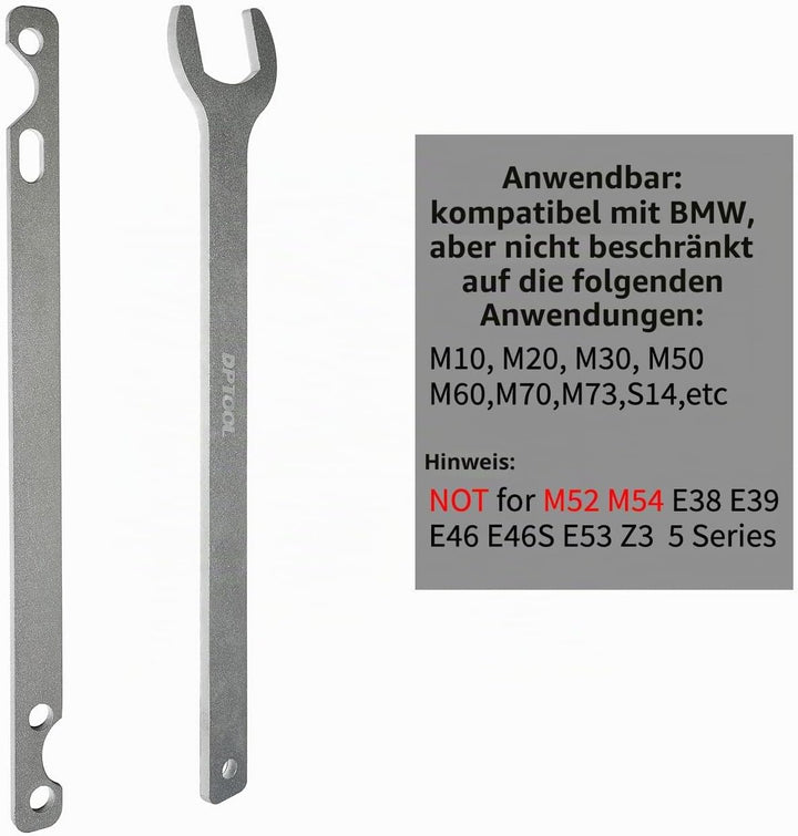 DPTOOL 32mm-Kfz-Lüfterkupplungsmutternschlüssel und Wasserpumpenhalter-Werkzeug für BMW