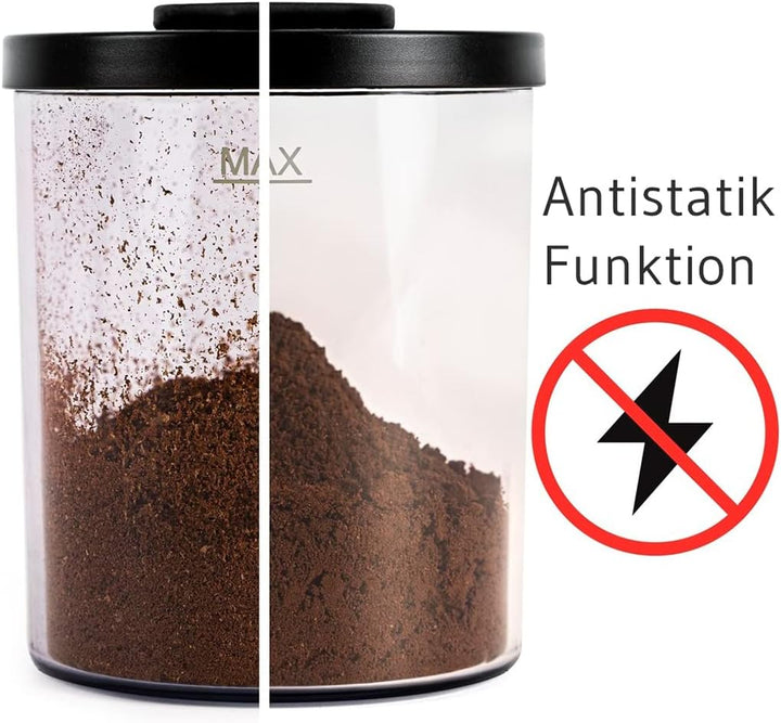 ROMMELSBACHER Kaffeemühle EKM 400 - Kegelmahlwerk, Antistatik-Funktion, 12 Portionen, Halterung für