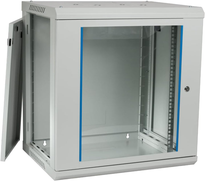 Koscom Connect Netzwerkschrank 12 HE I Serverschrank 19 Zoll I Wandmontage 600 x 450 x 636 mm I voll