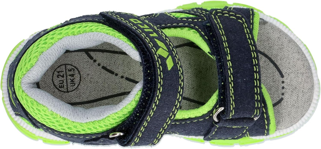 Lico Unisex Kinder Lorin V Lauflernschuhe 21 EU Marine Lemon, 21 EU Marine Lemon
