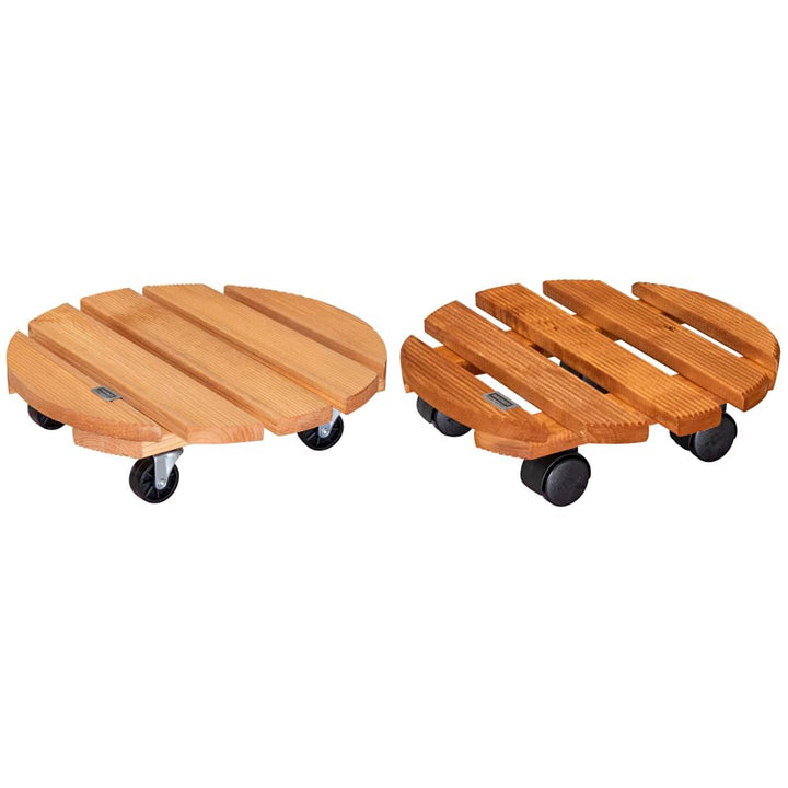 Wagner Pflanzenroller Toscana Ø 38 x 10 5 cm I Blumenroller für Aussenbereich + Innenbereich Ø 30 x