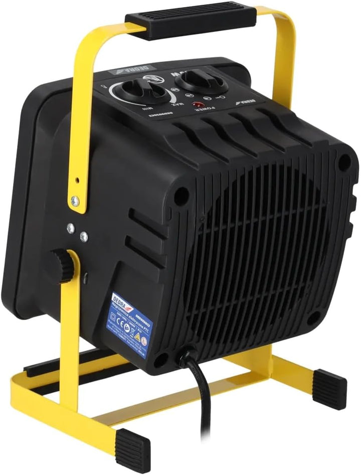 DEDRA Elektrische Heizung PTC 2,0 kW, quadratisch, mit Ständer Heizfläche 20 m², keramisches Heizele