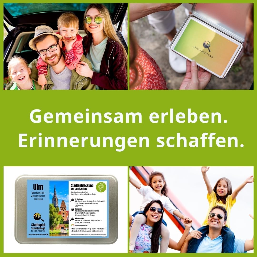 Schnitzeljagd ULM – Stadtspiel für Erwachsene und Familien | Stadtrallye durch ULM Stadtmitte | Erle