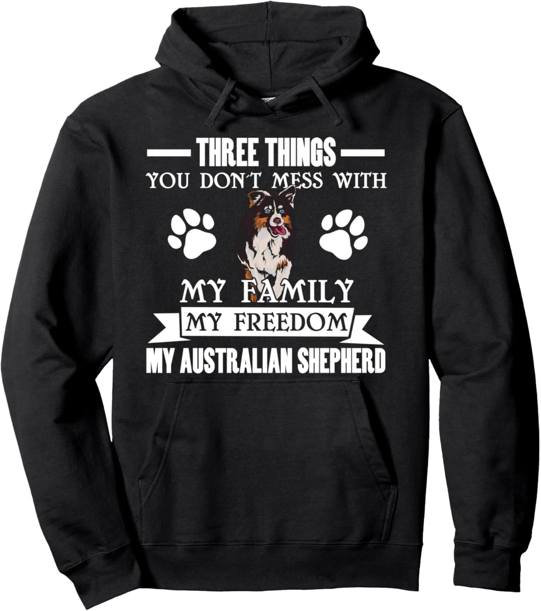 Australische Schäferhundfamilie Aussie Pullover Hoodie
