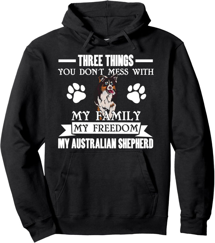 Australische Schäferhundfamilie Aussie Pullover Hoodie