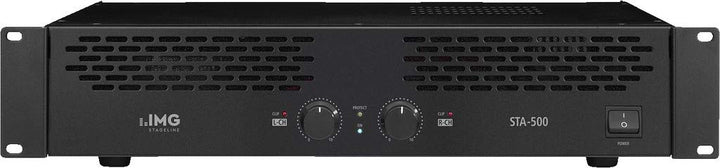 IMG STAGELINE STA-500 Stereo 2-Kanal PA-Verstärker in Schwarz, PA-Amplifier mit 400-Watt Leistung un