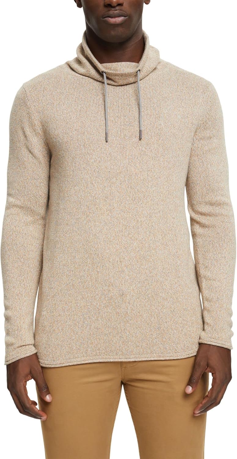 ESPRIT Herren Pullover L 299/Cream Beige 5, L 299/Cream Beige 5