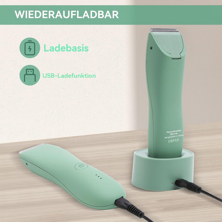 Elektrischer Körperhaarschneider für Damen und Herren, elektrischer Rasierer für Schamhaar, Brust, B