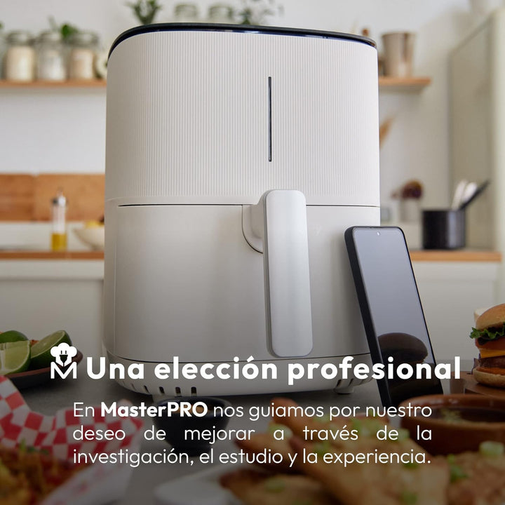 MasterPRO I-Rocket 500 | Hot Air Fryer | Colour White | 5 L Capacity and 1500 W Power | LED Touch Sc