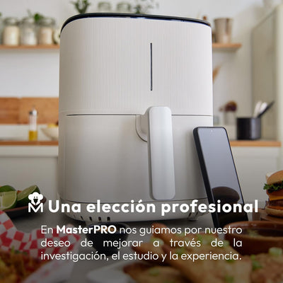 MasterPRO I-Rocket 500 | Hot Air Fryer | Colour White | 5 L Capacity and 1500 W Power | LED Touch Sc