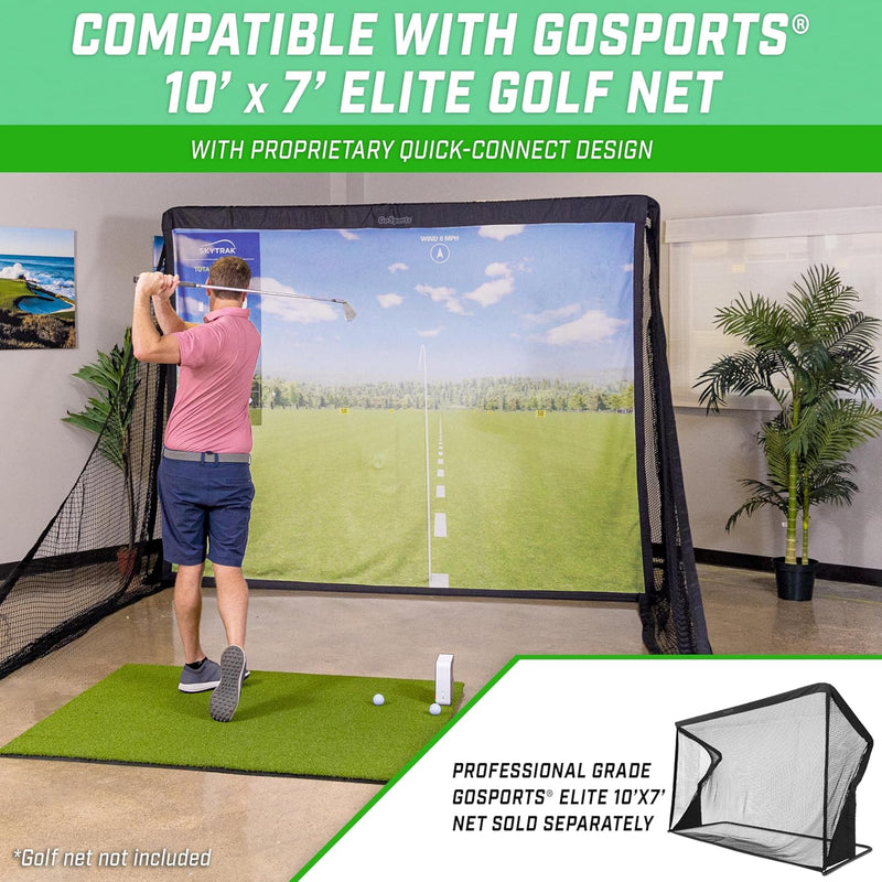 GoSports Golf Simulator Impact Screen - Choose Size Grösse: 3 m, Grösse: 3 m