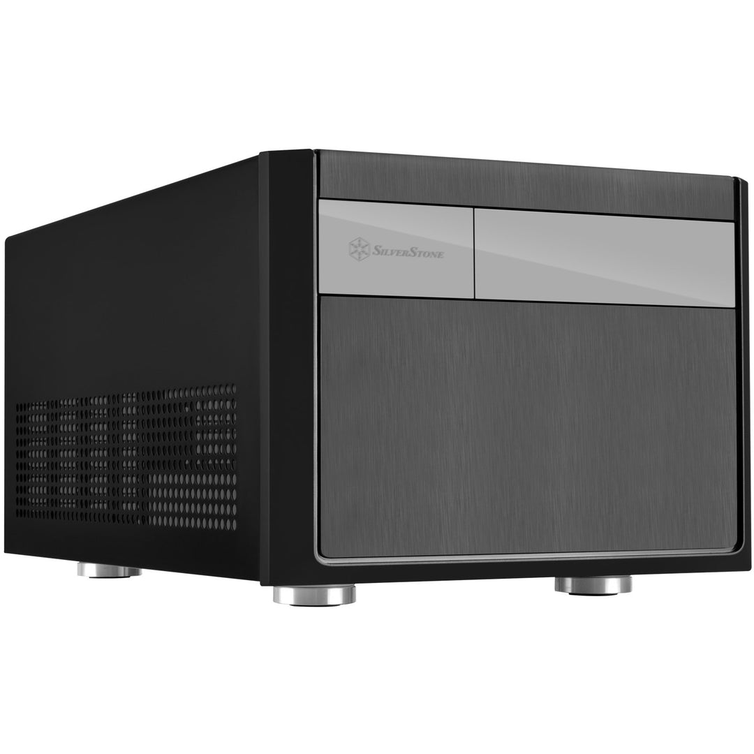 SilverStone SST-SG11B - Sugo Micro ATX Cube Gehäuse, schwarz, SST-SG11B