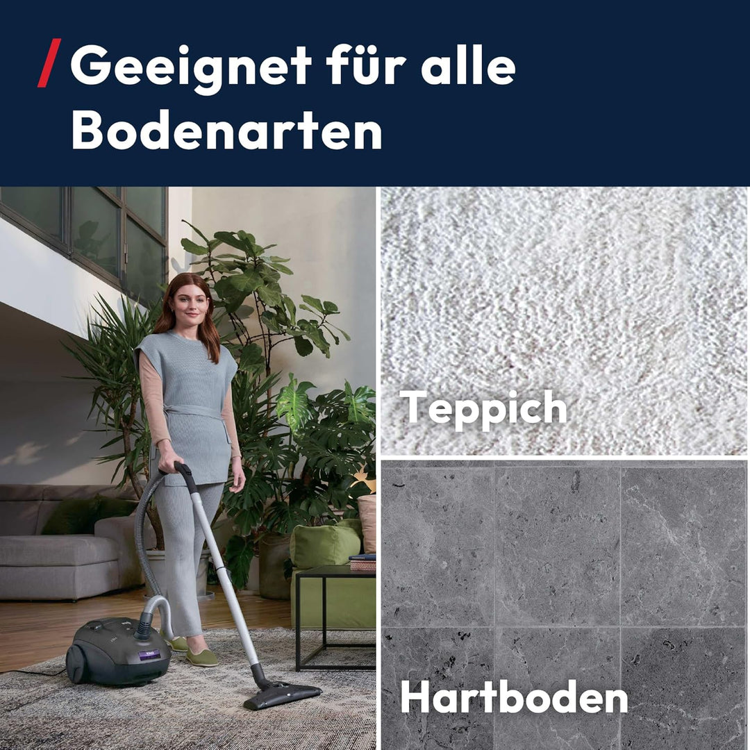 Hoover HE1 kompakter, leistungsstarker Bodenstaubsauger für Hartböden & Teppiche, EPA-Staubfilter, 2