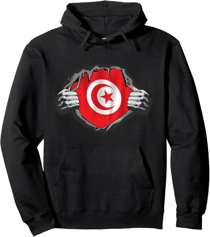 Tunesien-Hemd-Design zeigt Ihr tunesisches Herz Pullover Hoodie