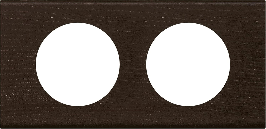 Legrand Céliane Rahmen für 2 Steckdosen, Braun, LEG69202 Bunt, Bunt