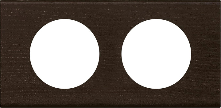 Legrand Céliane Rahmen für 2 Steckdosen, Braun, LEG69202 Bunt, Bunt