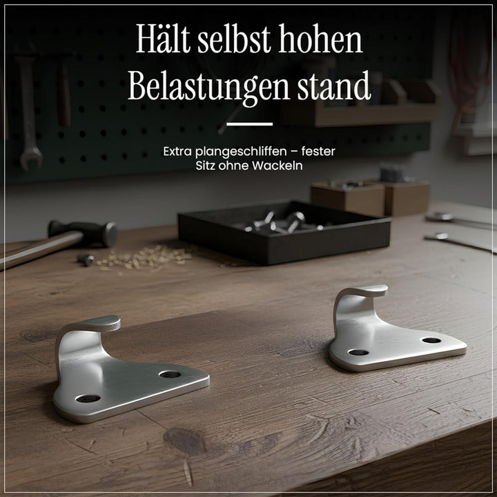 EnB 2-Loch Abspannhaken 33x27 mm – 20 Stück verzinkte Planenhaken Made in Germany – rostfrei &amp; extre