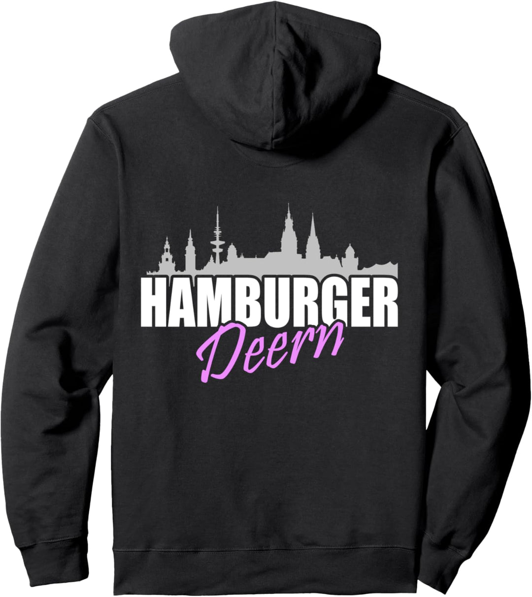 Hamburger Deern - Skyline - Anker Moin Hamburg Sprüche Pullover Hoodie