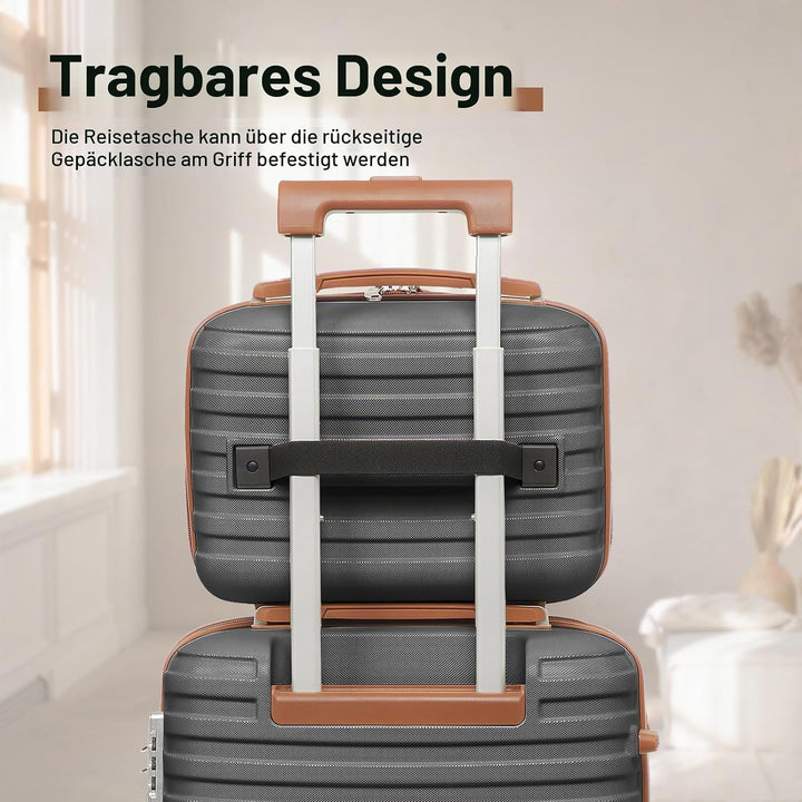 Joyway Kofferset Reisekoffer Set 7tlg Hartschale mit Beautycase Kosmetikkoffe mit 4 Rollen und TSA-S