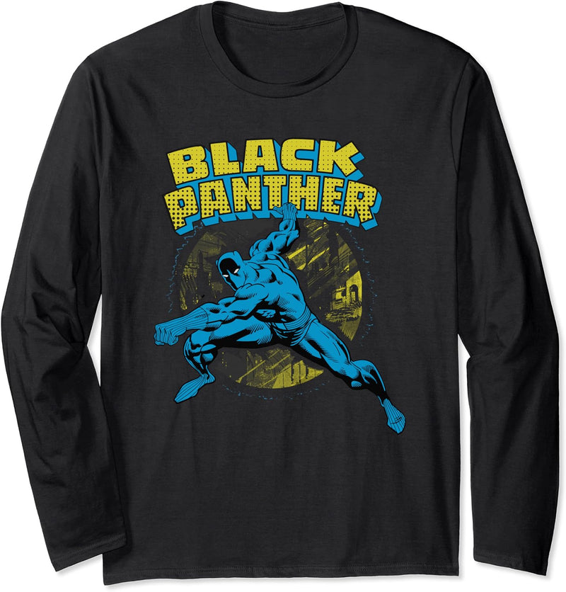 Marvel Black Panther Retro Langarmshirt