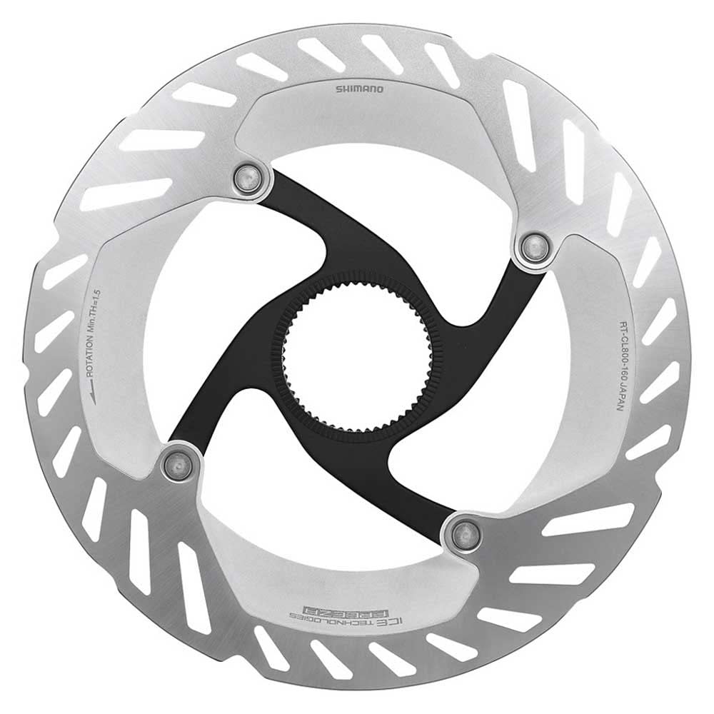 SHIMANO Unisex-Adult Disc 160mm Lock int. Fahrradbremsen, Mehrfarbig, one Size