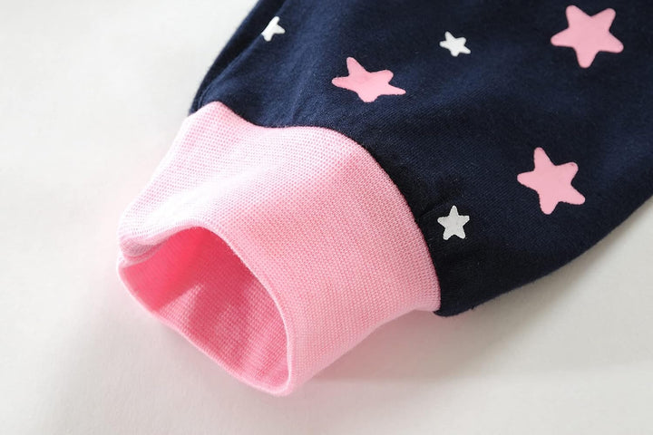 EULLA Kinder Mädchen Schlafanzüge Langarm Baumwolle Winter Pyjama Set Einhorn Prinzessin Dino Hase E