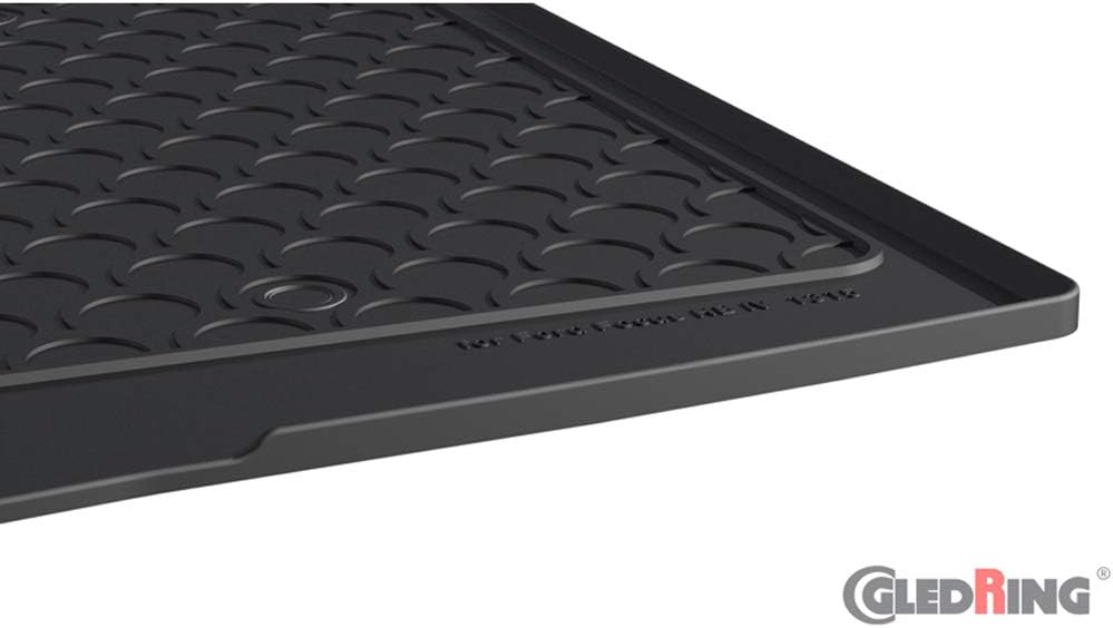 Gledring Rubbasol (Gummi) Kofferraumwanne Kompatibel mit Ford Focus IV HB 5-türer 2018- (Höhe Ladebo