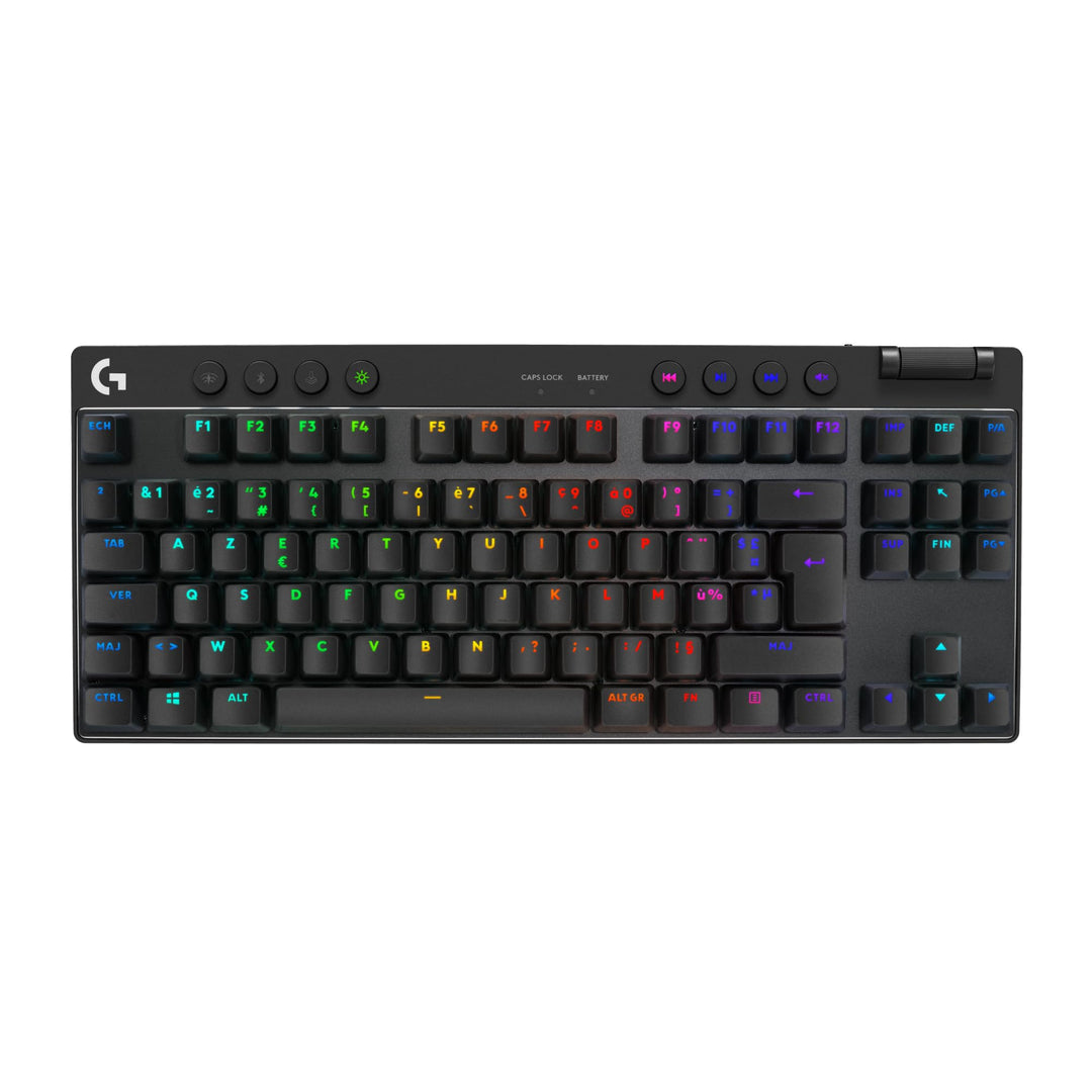 Logitech G PRO X TKL Lightspeed kabellose Gaming-Tastatur - Schwarz - FRA Tactile