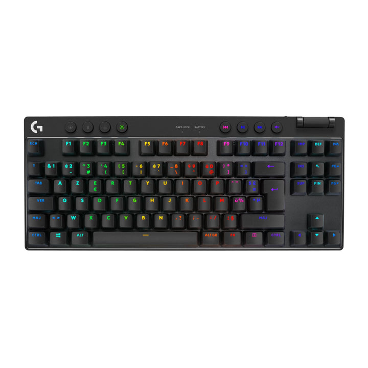 Logitech G PRO X TKL Lightspeed kabellose Gaming-Tastatur - Schwarz - FRA Tactile