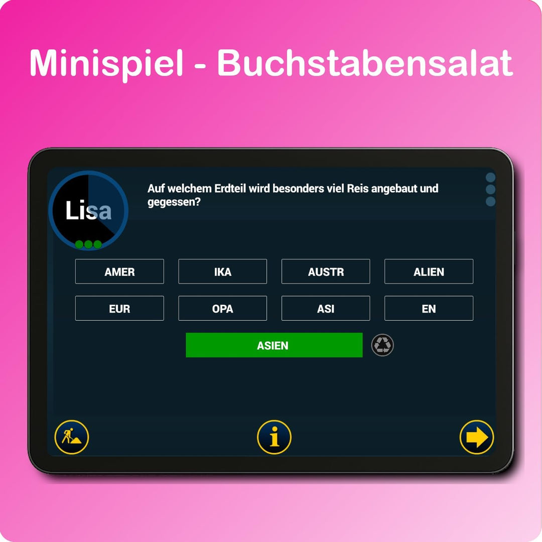 Alleswisser - Das Brettspiel, interaktives Quiz-, Wissens- und Familienspiel mit App für iOS und And