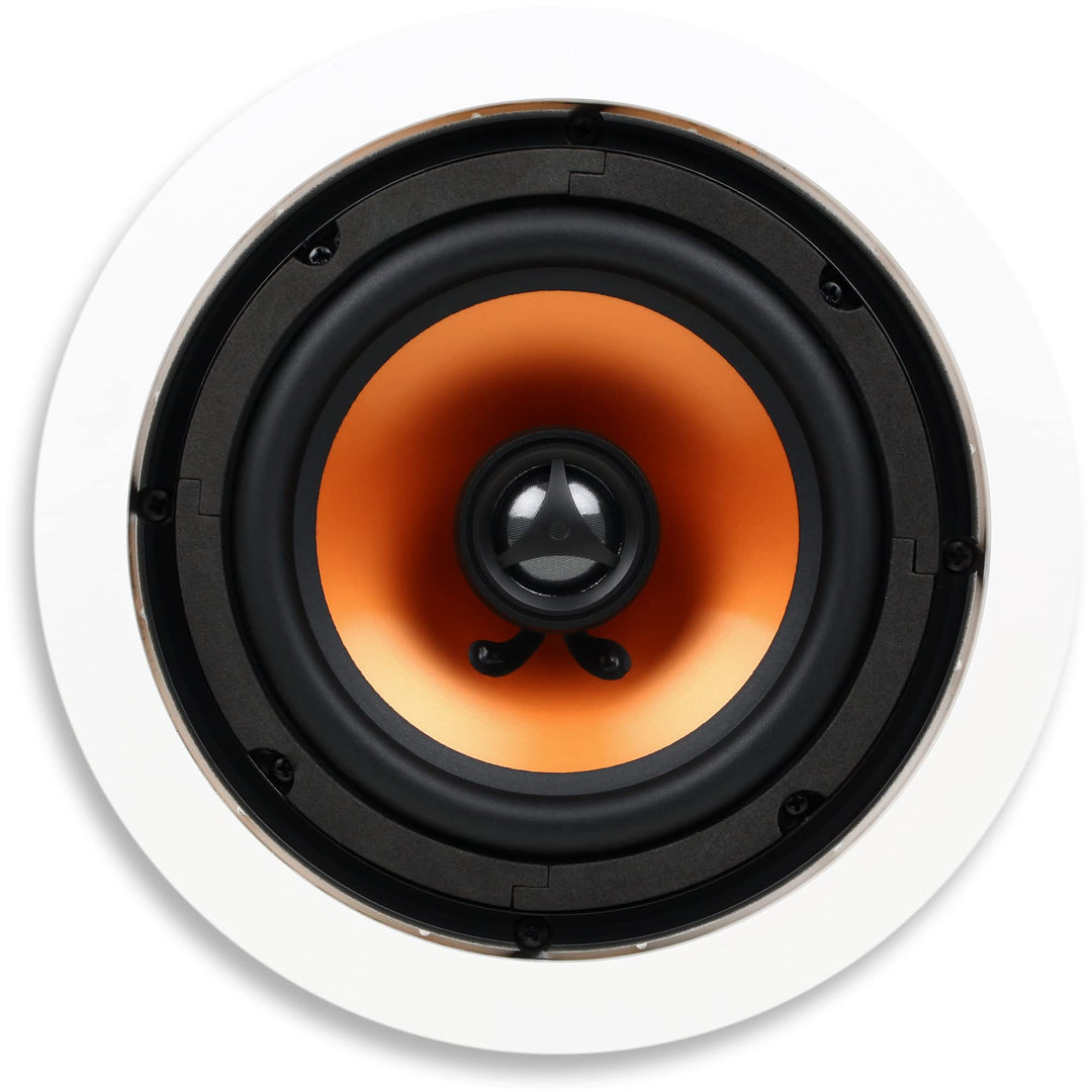 Micca M-6C 2-Wege runder Deckenlautsprecher, Ausschnittdurchmesser 19,3 cm Ganzhaus-Audio, Heimkino,