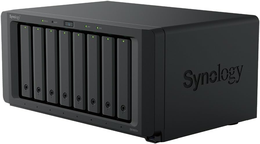 Synology DS1825+ 32TB (Synology HAT5300-4T) 8 Bay Enterprise Series with Ryzen V1500B, 8GB Ram (32GB