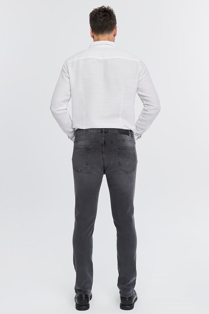 Herren Jeans Regular Fit, Stretch Jeanshose, Herren High Waist, Straight Cut, Basic Washed, Männer H