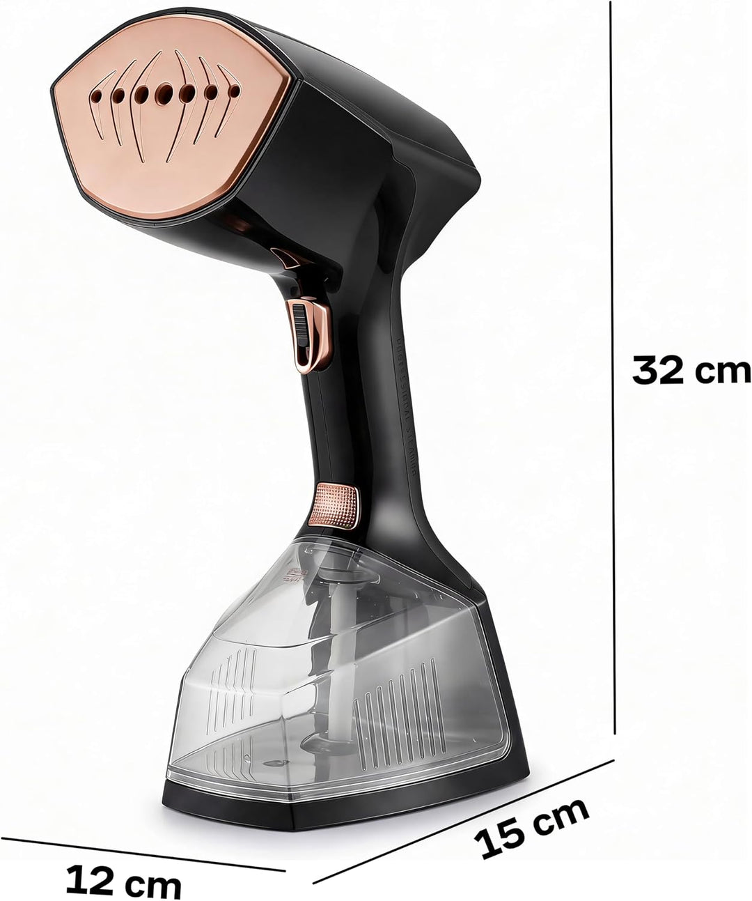 Retoo Steamer Dampfglätter mit 300ml Wassertank, 2000W, Dampfbügeleisen 45g/min, Reise Dampfglätter,