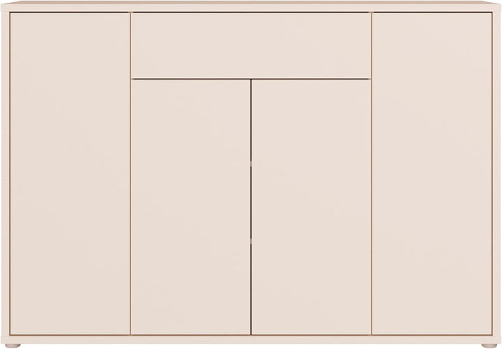 Forte Alice Springs Schuhschrank 150, modern-minimalistisch, 4-türig, 1 Schublade, Flur, Holzwerksto