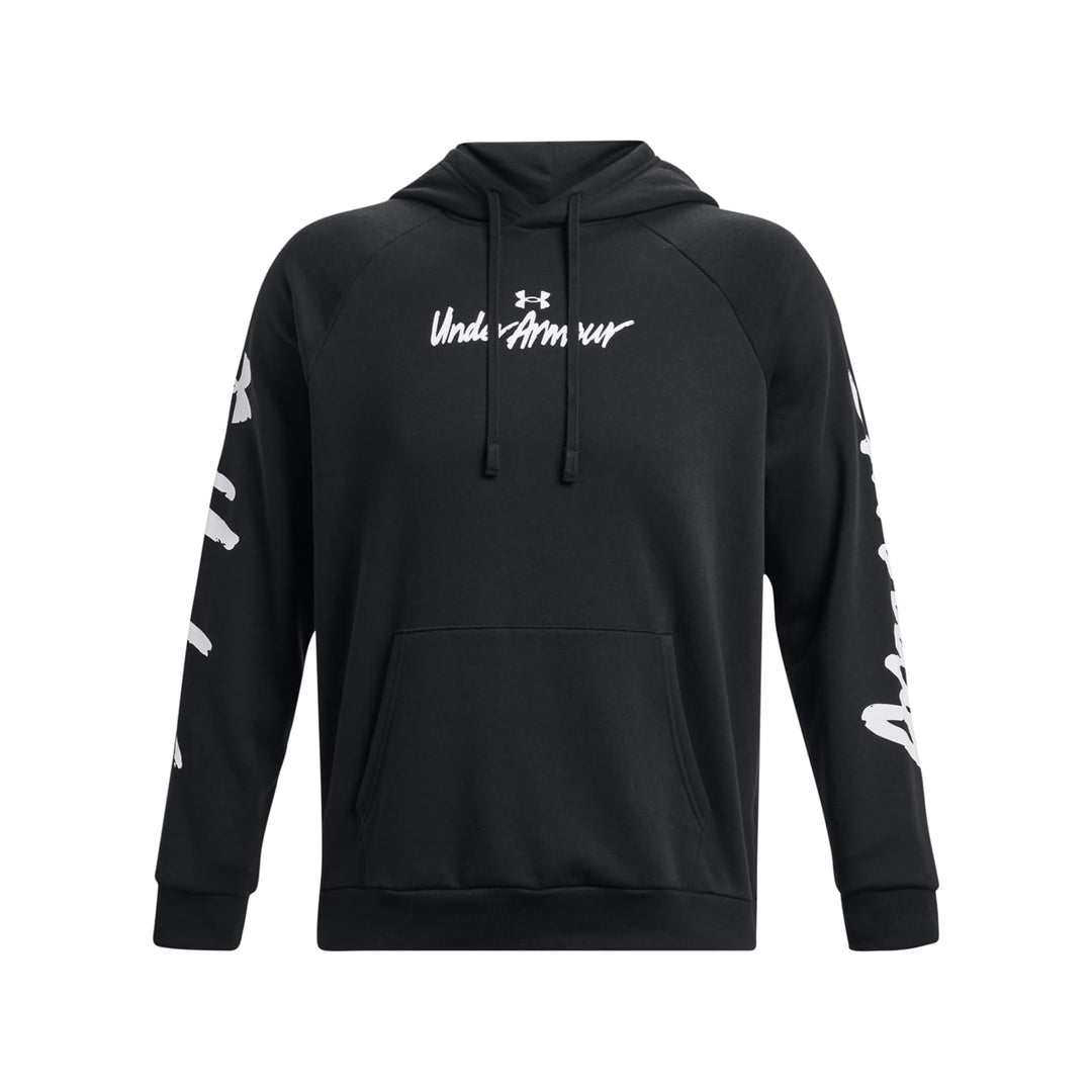 Under Armour Rival Fleece Graphic Kapuzenpullover Herren M (001) Schwarz/Weiss, M (001) Schwarz/Weis