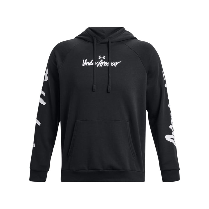 Under Armour Rival Fleece Graphic Kapuzenpullover Herren M (001) Schwarz/Weiss, M (001) Schwarz/Weis