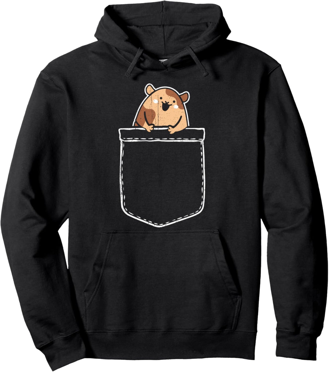 Pocket Hamster Taschen Hamster Haustier lustiges Geschenk Pullover Hoodie
