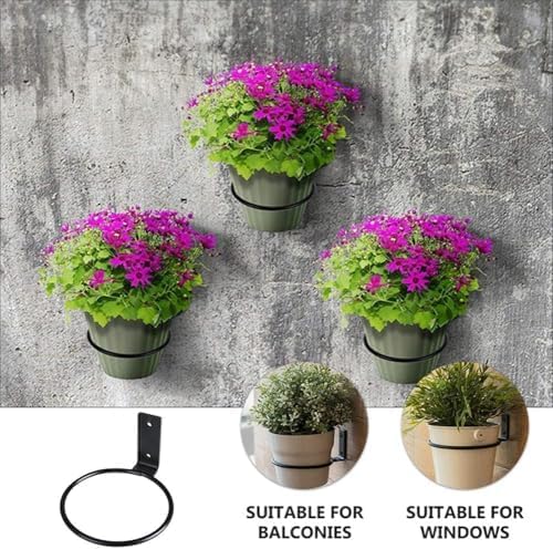 Blumentopfhalter Wand Pflanzer Rack Halterung Wandhalterung Blumentopfhalter Ring 2er-Set Wandmontag