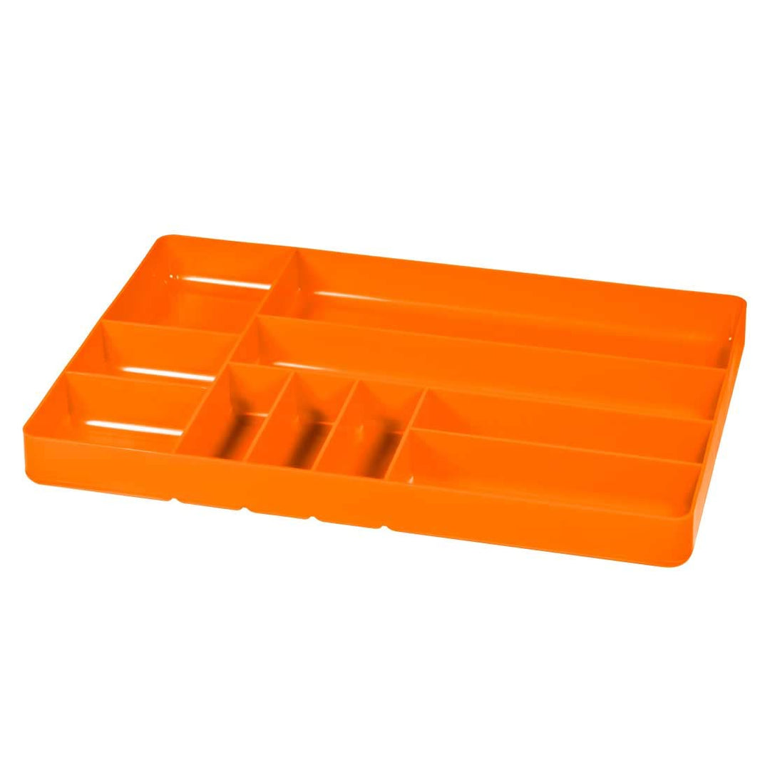 Ernst Manufacturing 5019 Home and Garage Organizer Tray 10 Fächer Orange Orange/Abendrot im Zickzack