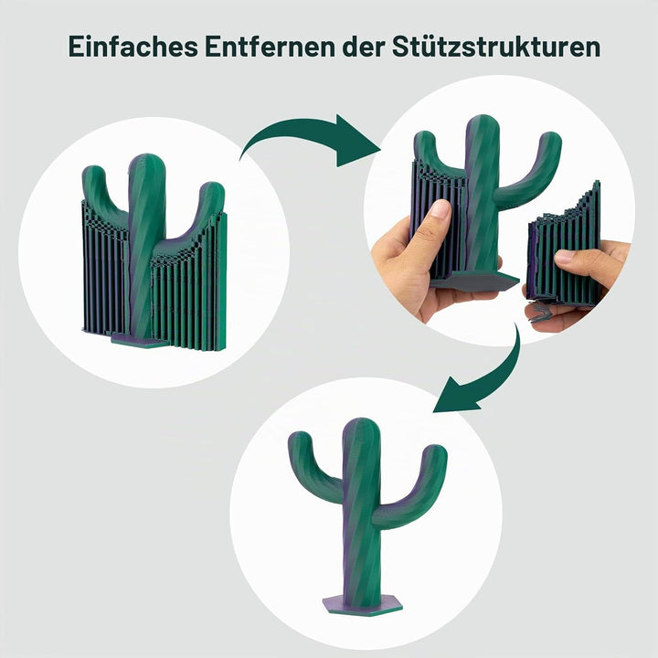 ERYONE Matte Zweifarbig PLA 3D Drucker Filament 1,75 mm +/- 0,03 mm, 1KG f¨¹r 3D-Drucker, Gelb &amp; Lil