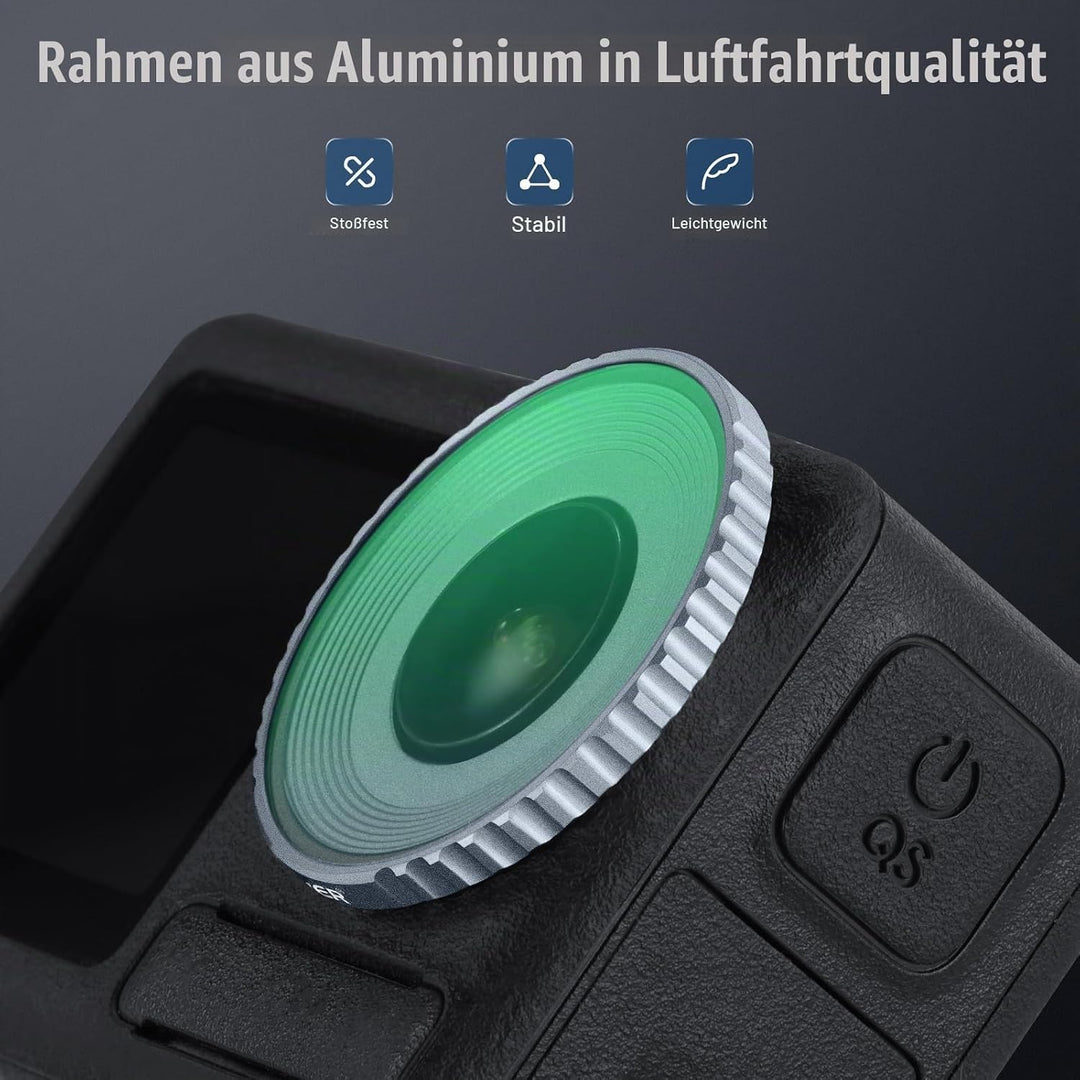 NEEWER Black Diffusion 1/4 Filter, Kompatibel mit DJI Osmo Action 5 Pro und 4, mehrfach beschichtete