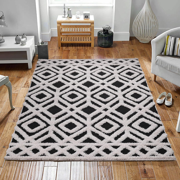 SANAT Wohnzimmer Teppich - Luxus Shaggy Nicht-schuppend Teppich, Wohnzimmer Schlafzimmer Esszimmer E