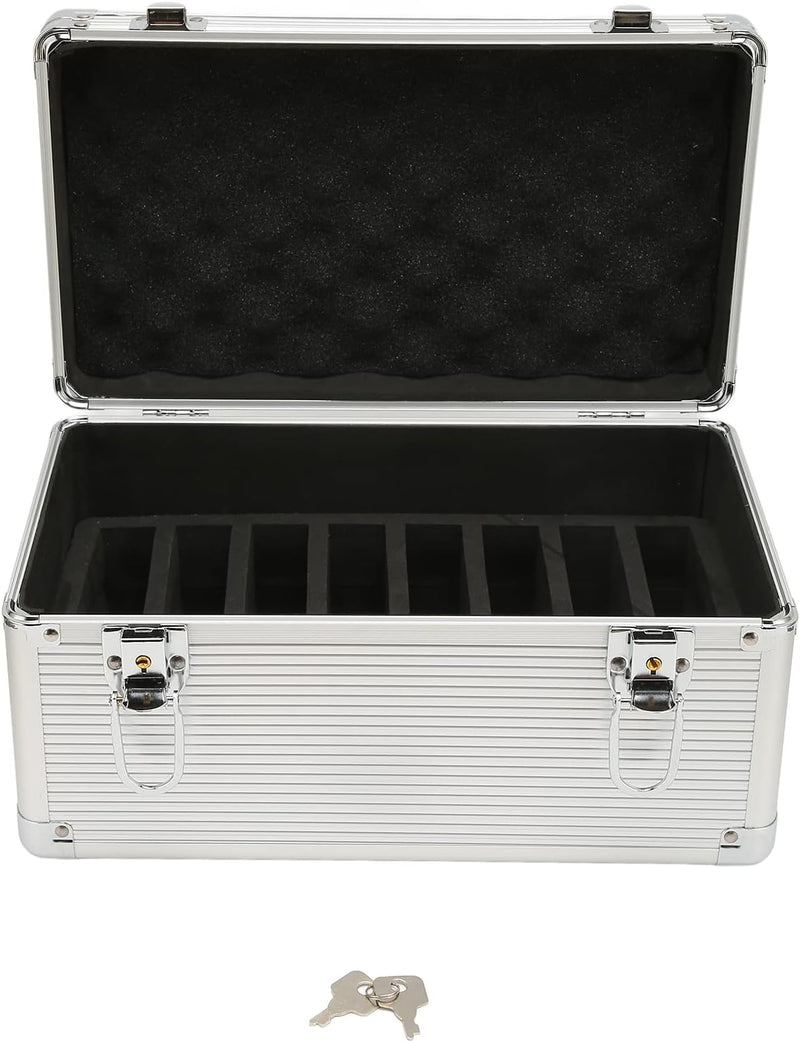 Jiawu Festplattengehäuse für 3,5" HDD, 10-Bay Protection HDD Storage Box Koffer, Tragbarer Festplatt