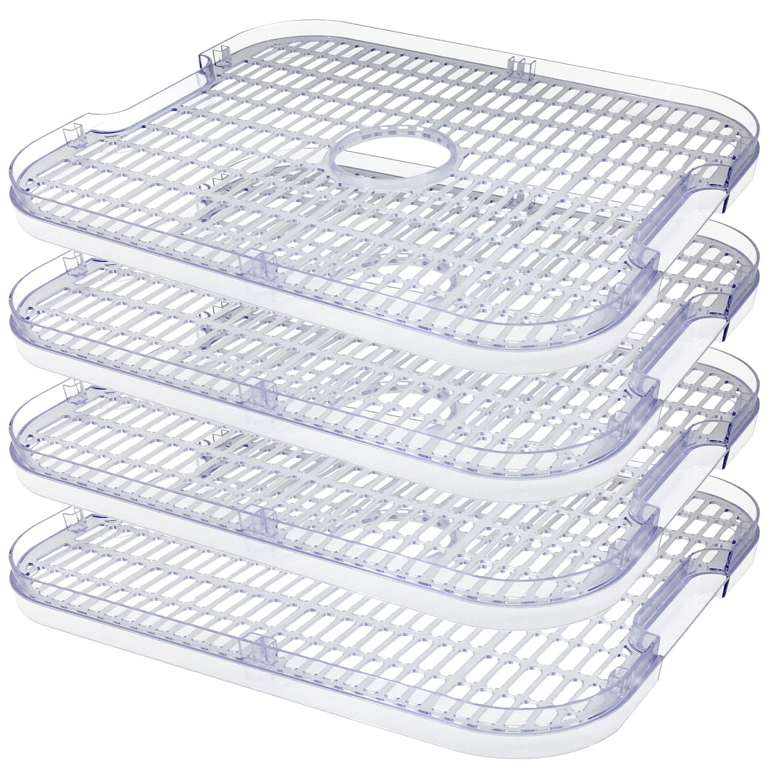 4 transparente Siebe für Dörrgerät für Pilze Obst Gemüse Kräuter Yoer VitaSave FD01S 4 transparente