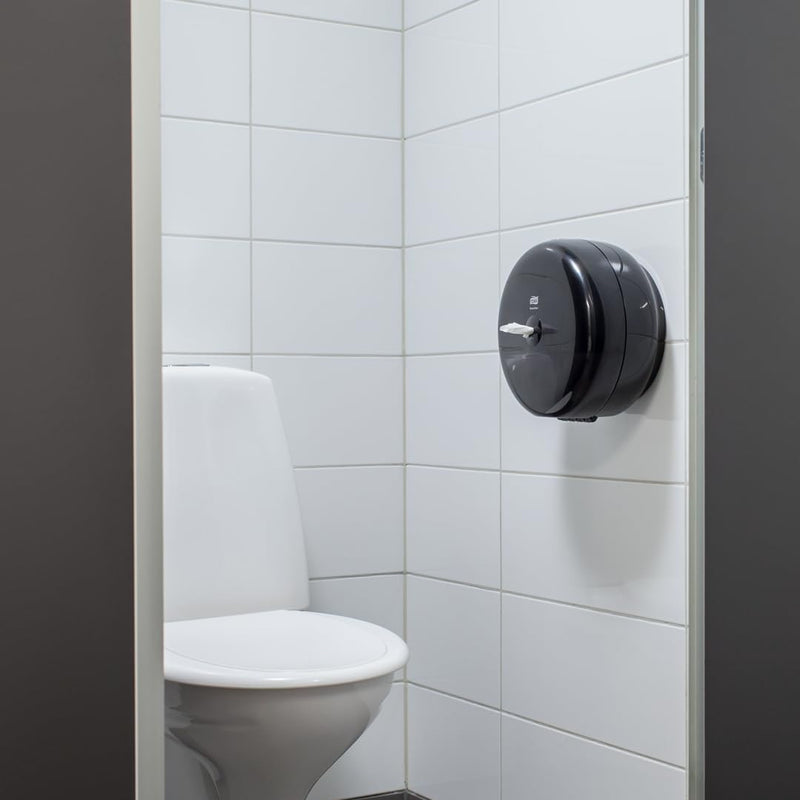 Tork SmartOne® Mini Spender für Toilettenpapier mit hoher Kapazität Schwarz T9, Elevation Design, 68