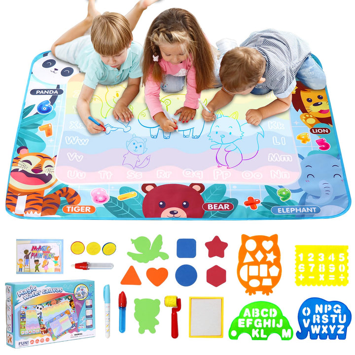LEcylankEr Wasser Doodle Matte 120x90cm, Gross Aqua Doodle Wassermalmatte XXL, Magic Doodle Malmatte