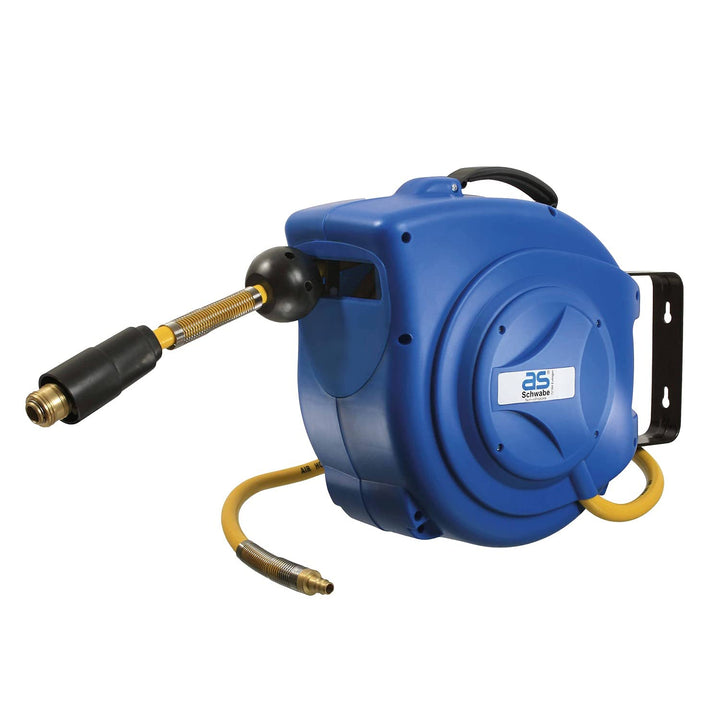 as - Schwabe automatische Druckluftschlauchtrommel – 10 m PVC-Schlauch und 1 m Anschlussschlauch, mi