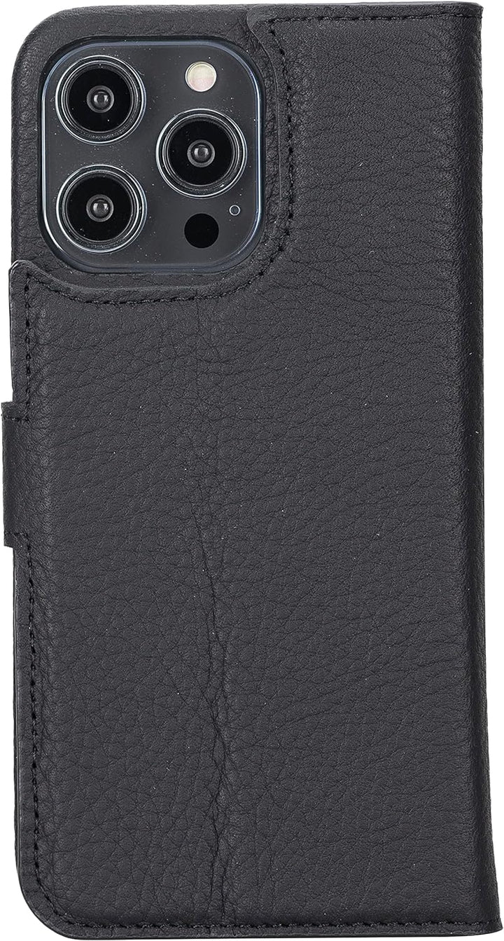 Solo Pelle Lederhülle kompatibel für iPhone 14 Pro Max in 6.7 Zoll abnehmbare Hülle (2in1) inkl. Kar